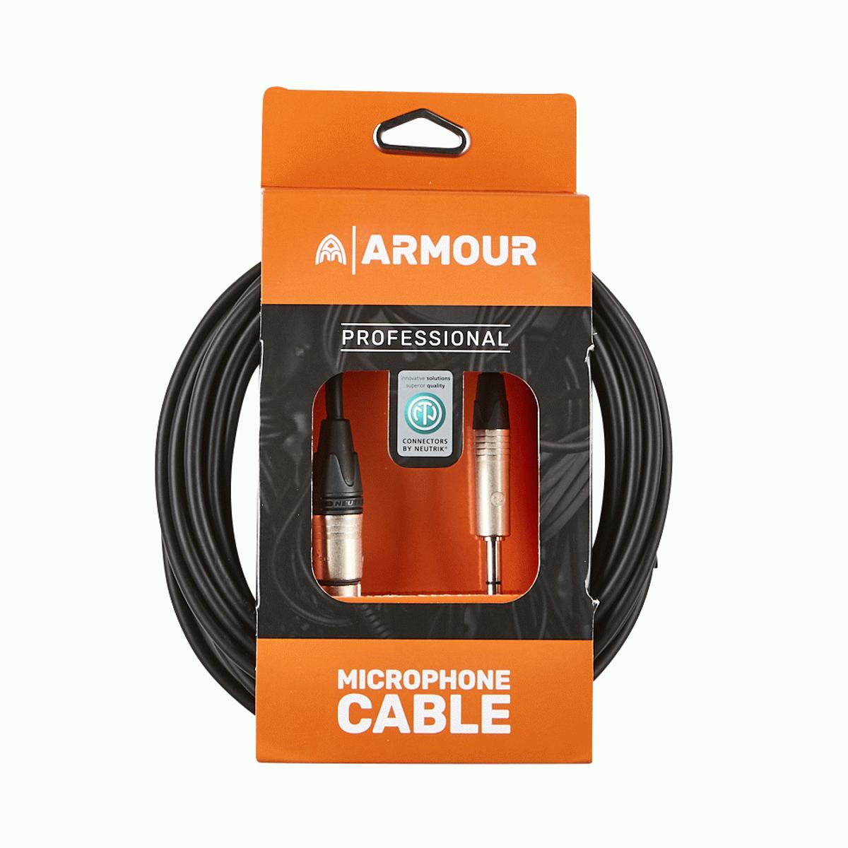 Armour NXLP20 Mic Cable 20ft Neutrik Female XLR to Stereo Jack