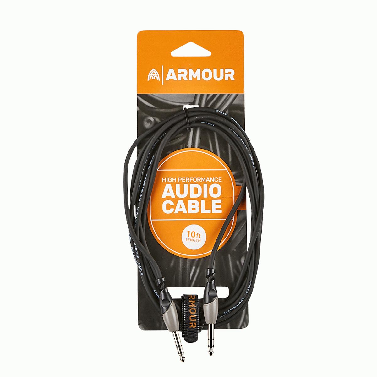 Armour SC44S 6.5mm Stereo Jack TRS Cable 10ft