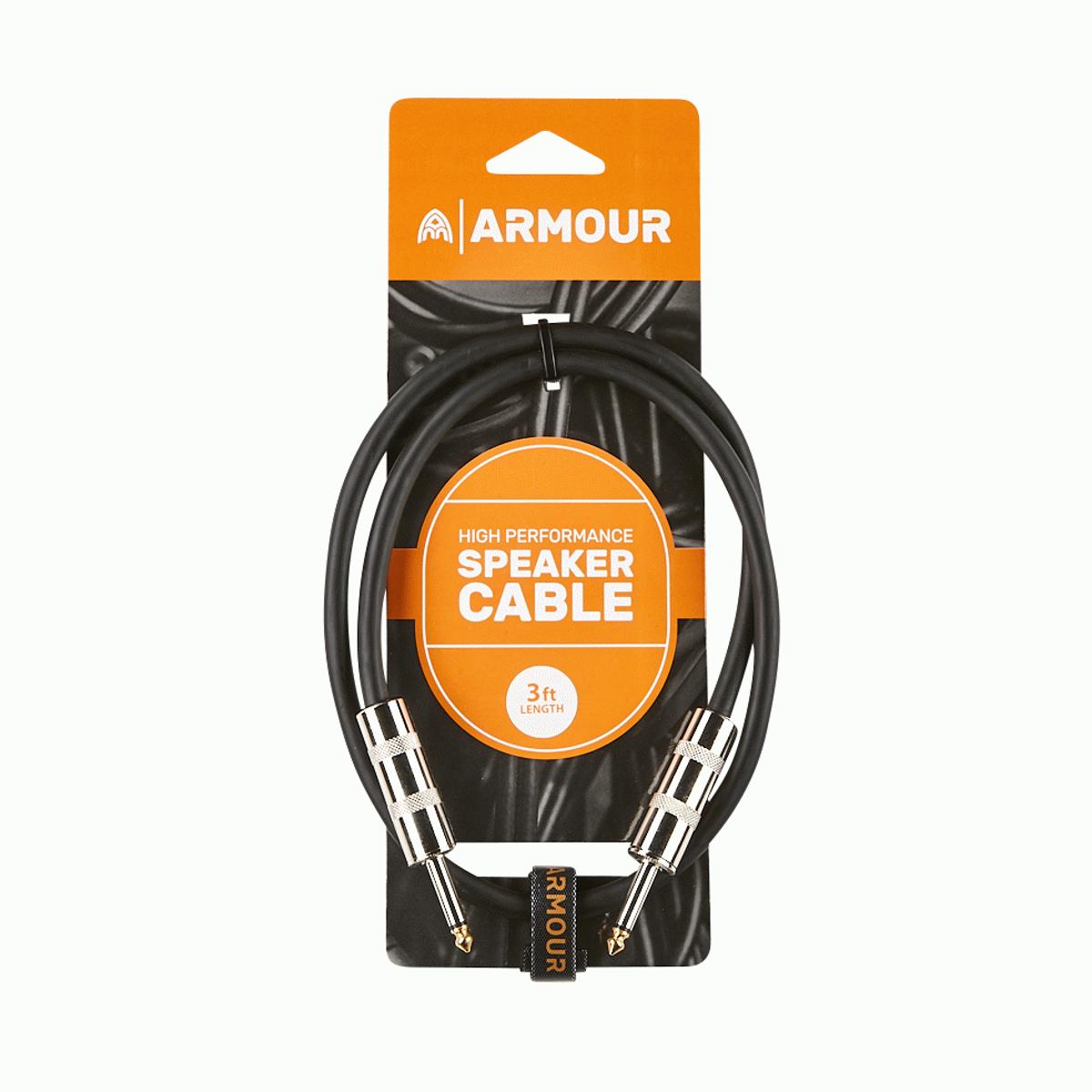 Armour SJP3 Speaker Cable 3ft Jack to Jack