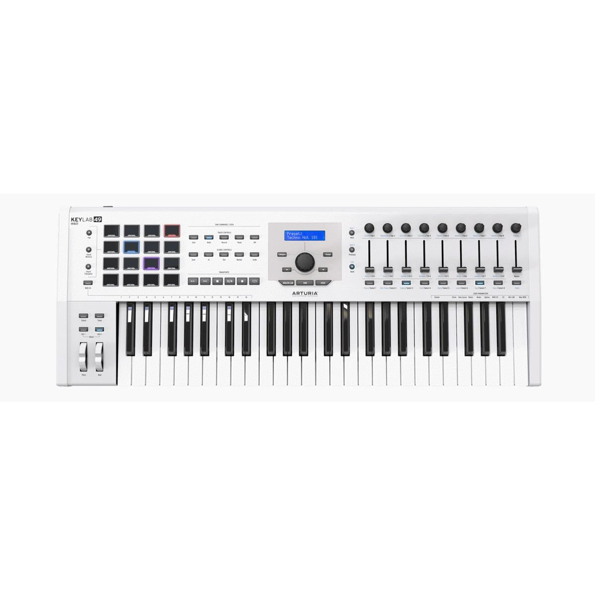 Arturia-KeyLab-49-MKii-Keyboard-Controller-MK2-White