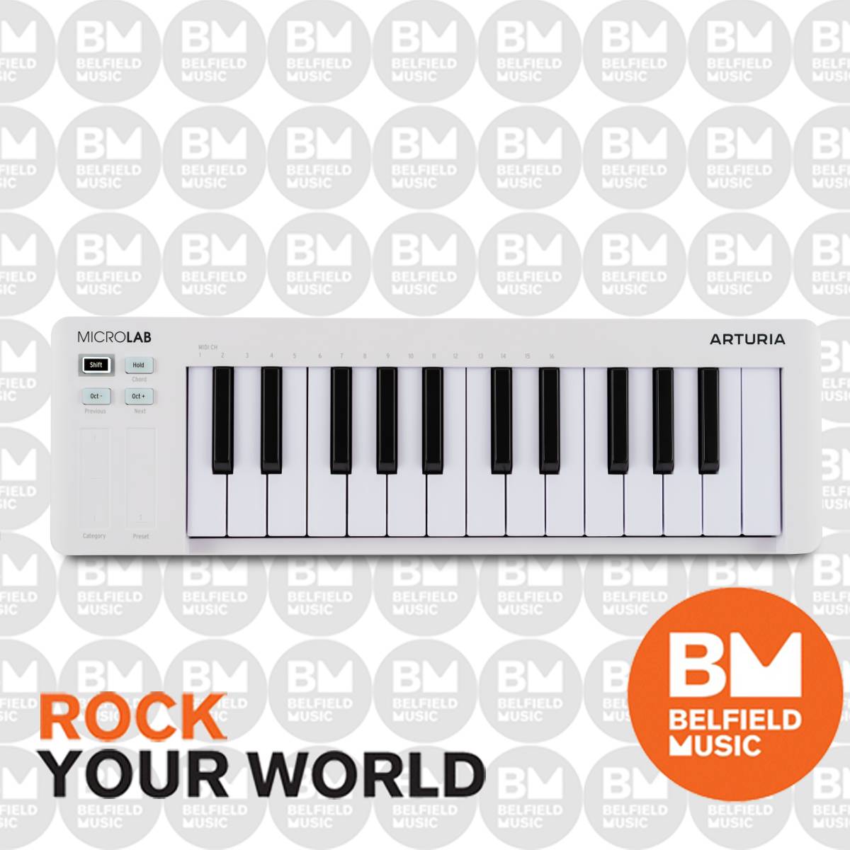 Arturia Microlab mk3 Keyboard MIDI Controller 25-Key - White