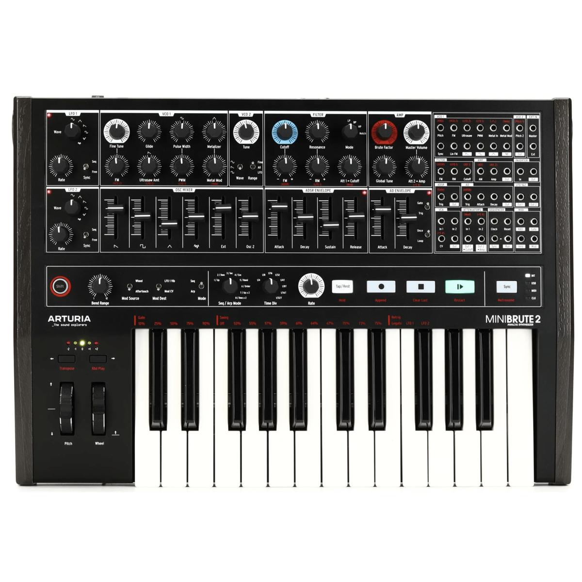 Arturia MiniBrute 2 Analog Synthesizer Black Noir Edition