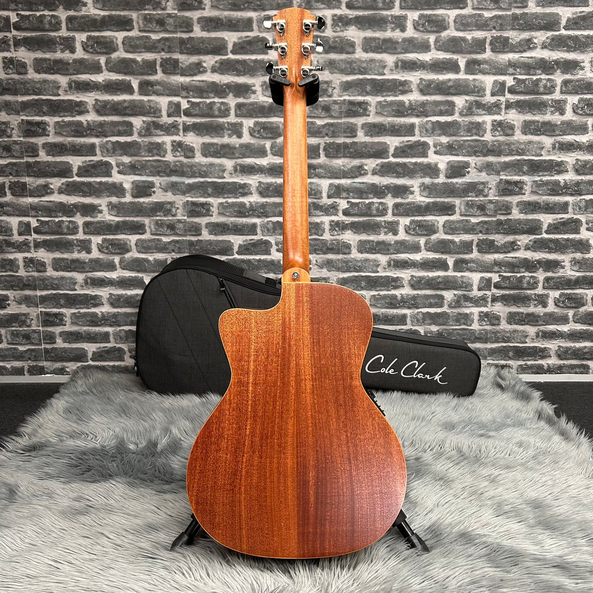 Cole Clark SAN1 Studio Grand Auditorium Acoustic Guitar - African Mahogany Face, Back & Sides w/ Pickup & Cutaway