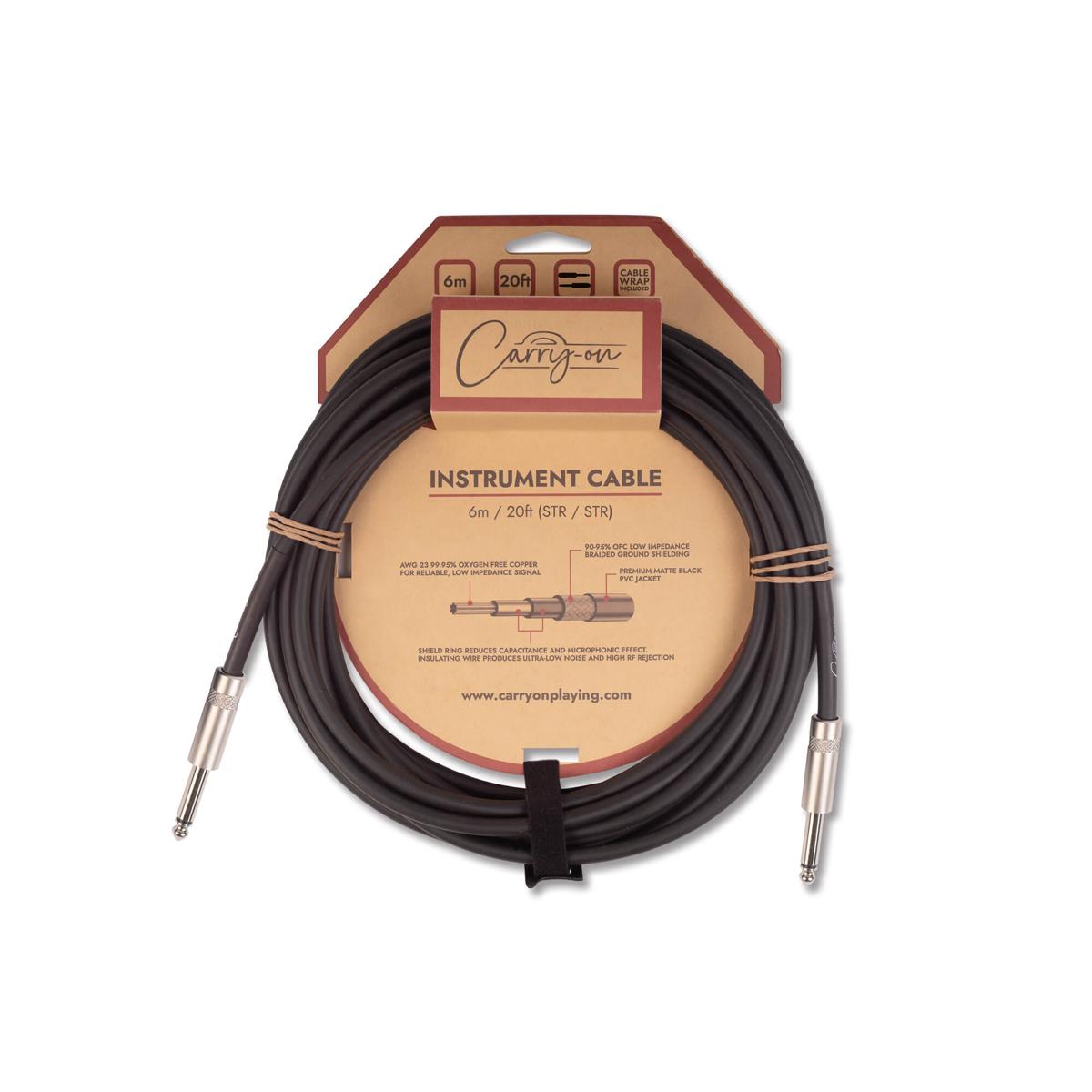 Blackstar Carry-On Guitar Cable 6m Instrument Lead Straight/Straight