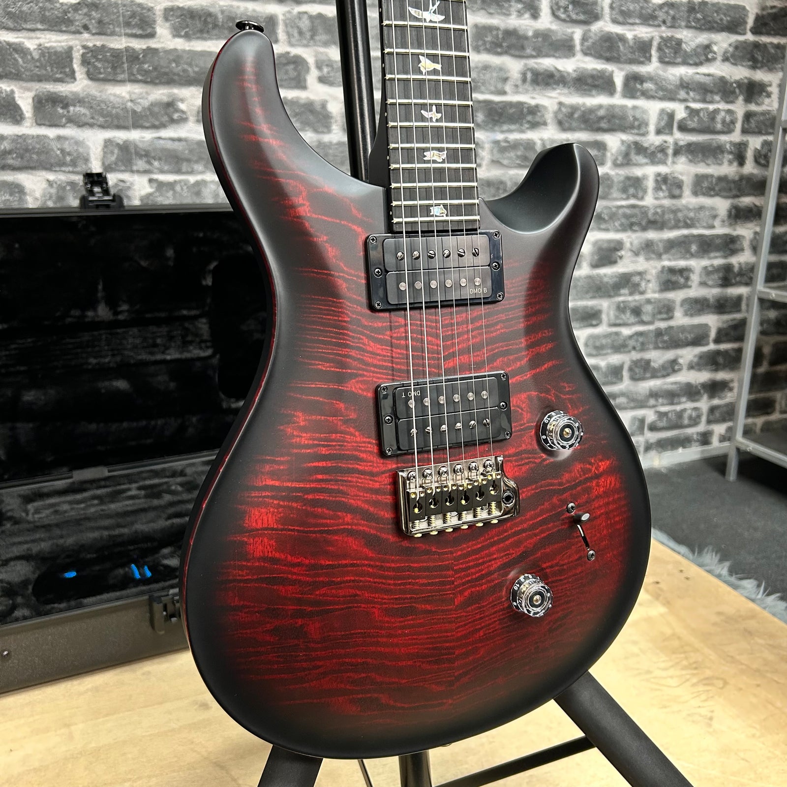 PRS Paul Reed Smith Core 40th Anniversary Custom 24 Satin Limited Edition Electric Guitar Fire Smokeburst (Stained Binding)