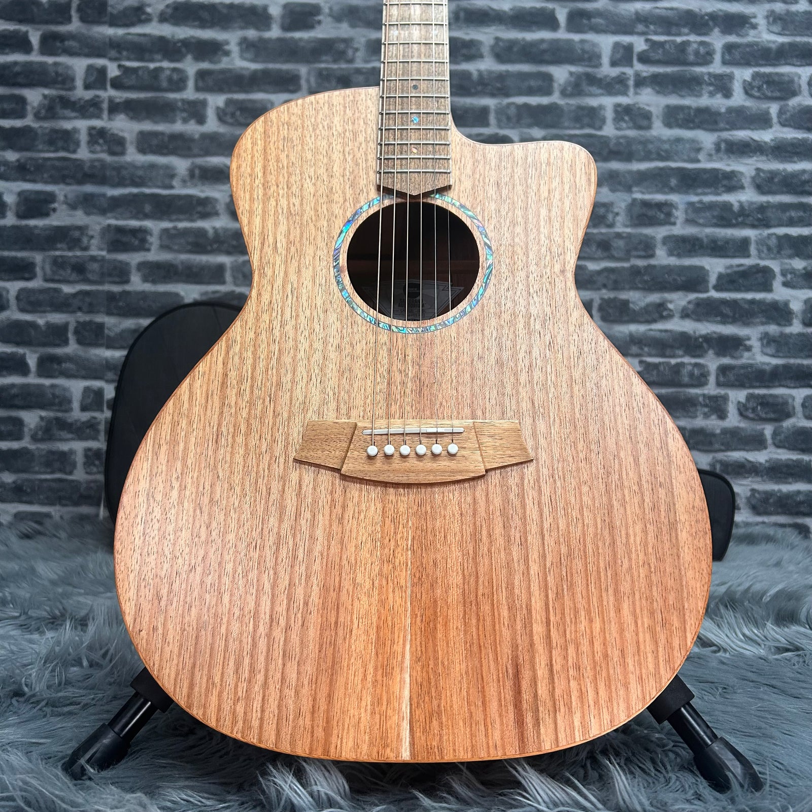 Cole Clark SAN1 Studio Grand Auditorium Acoustic Guitar - Australian Blackwood Face, Back & Sides w/ Pickup & Cutaway
