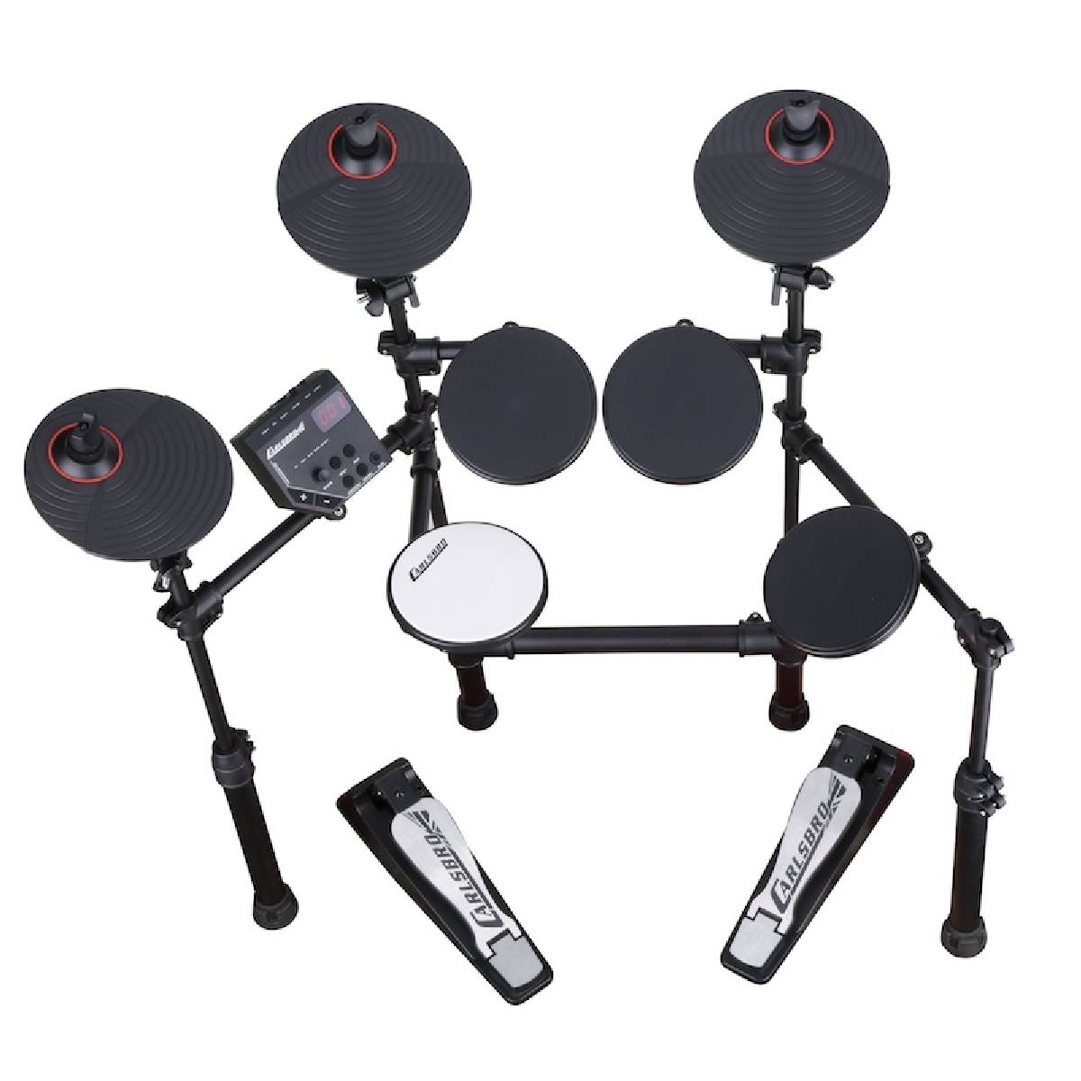 Carlsbro CSD100 7-Piece Electronic Drum Kit - Pack w/ DXP DA1235 Stool & DCN2 Headphones