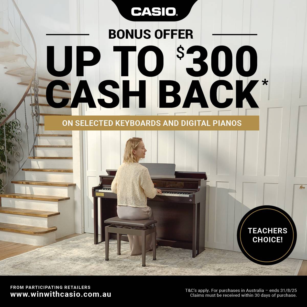 Casio GP310 Grand Hybrid Digital Piano White