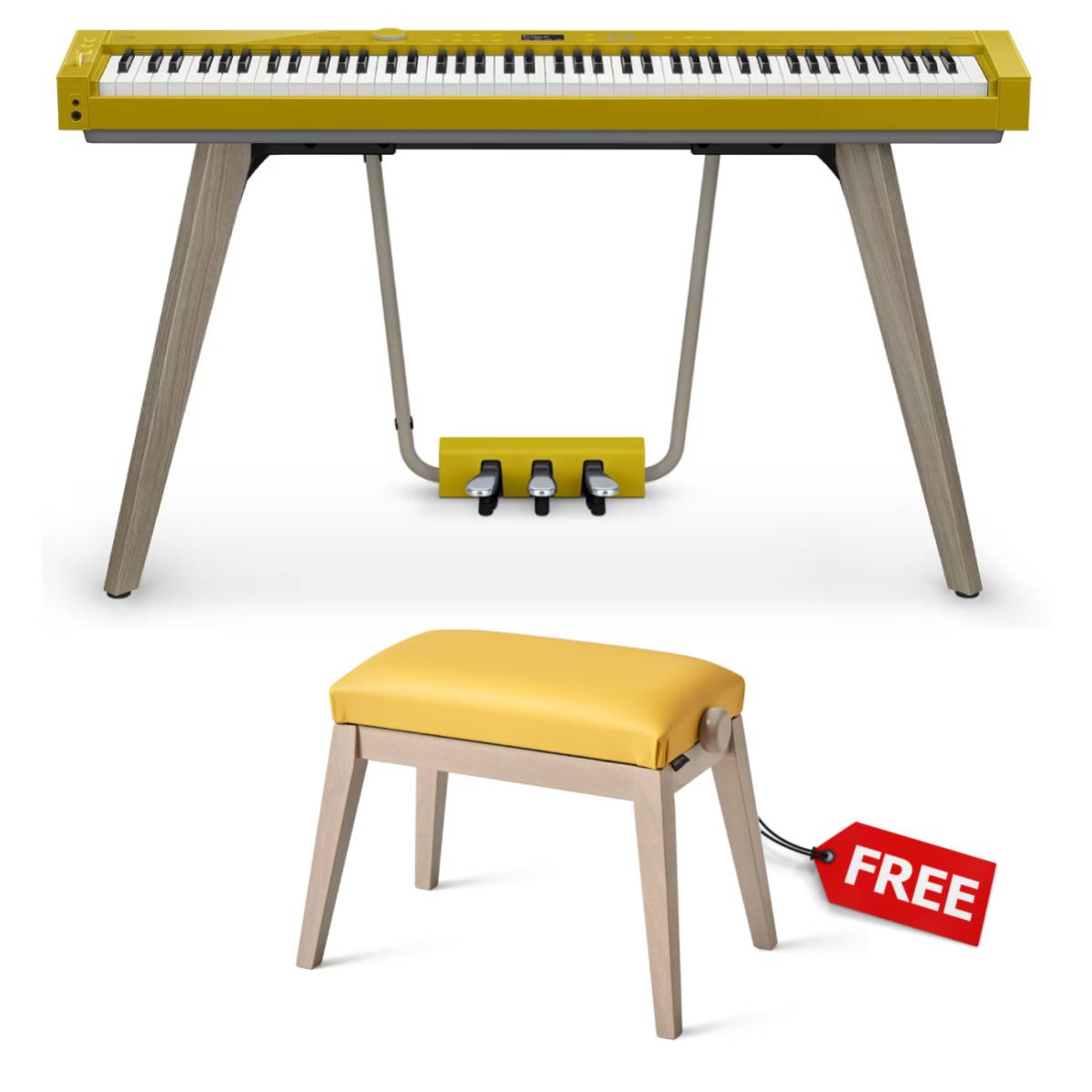 Casio Privia PX-S7000 Digital Piano Harmonious Mustard