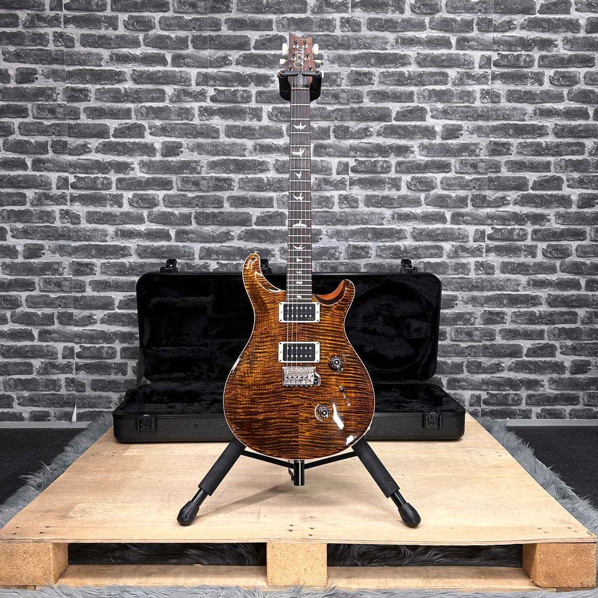 PRS Paul Reed Smith Core Custom 24 Electric Guitar Yellow Tiger - Pattern Thin Neck