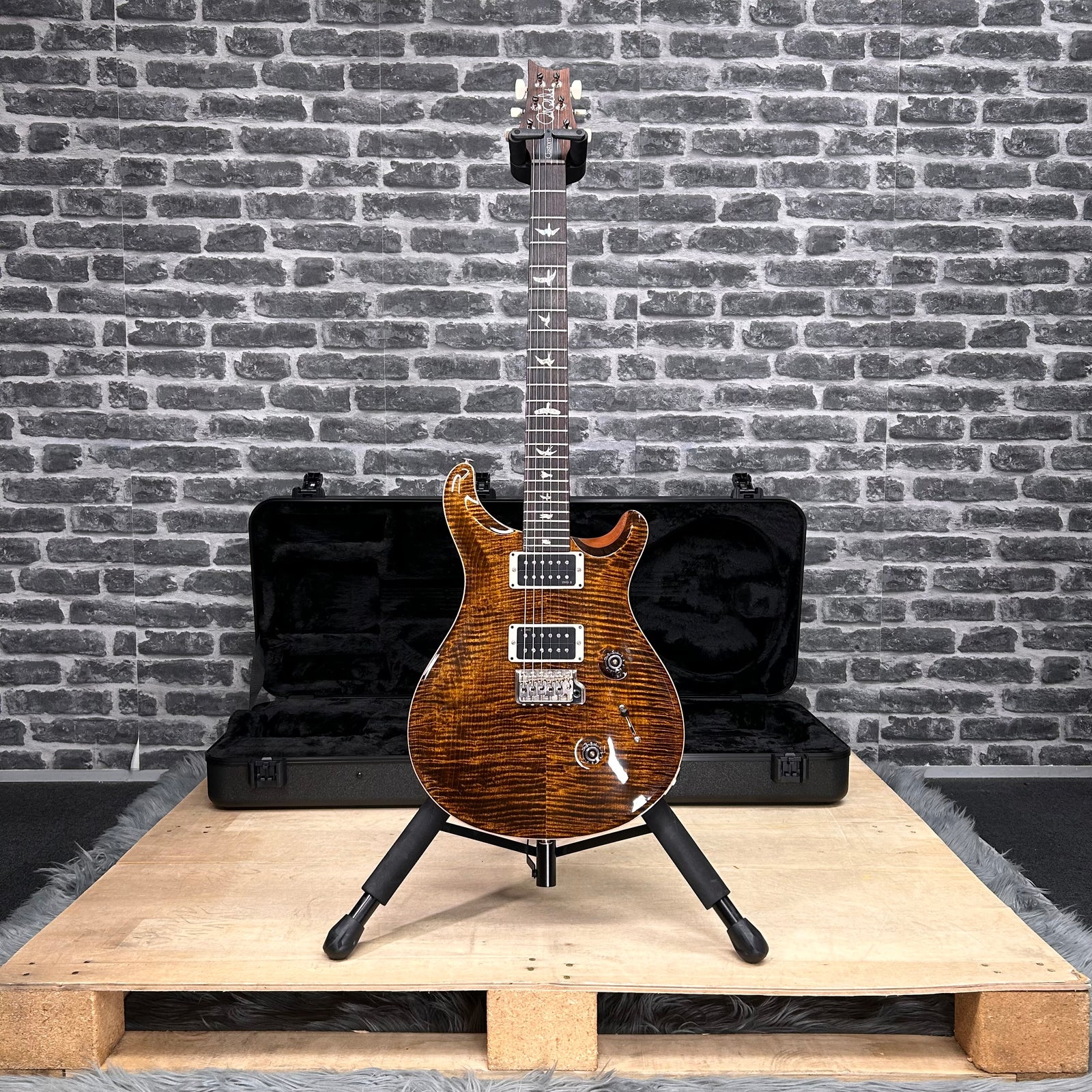PRS Paul Reed Smith Core Custom 24 Electric Guitar Yellow Tiger - Pattern Thin Neck