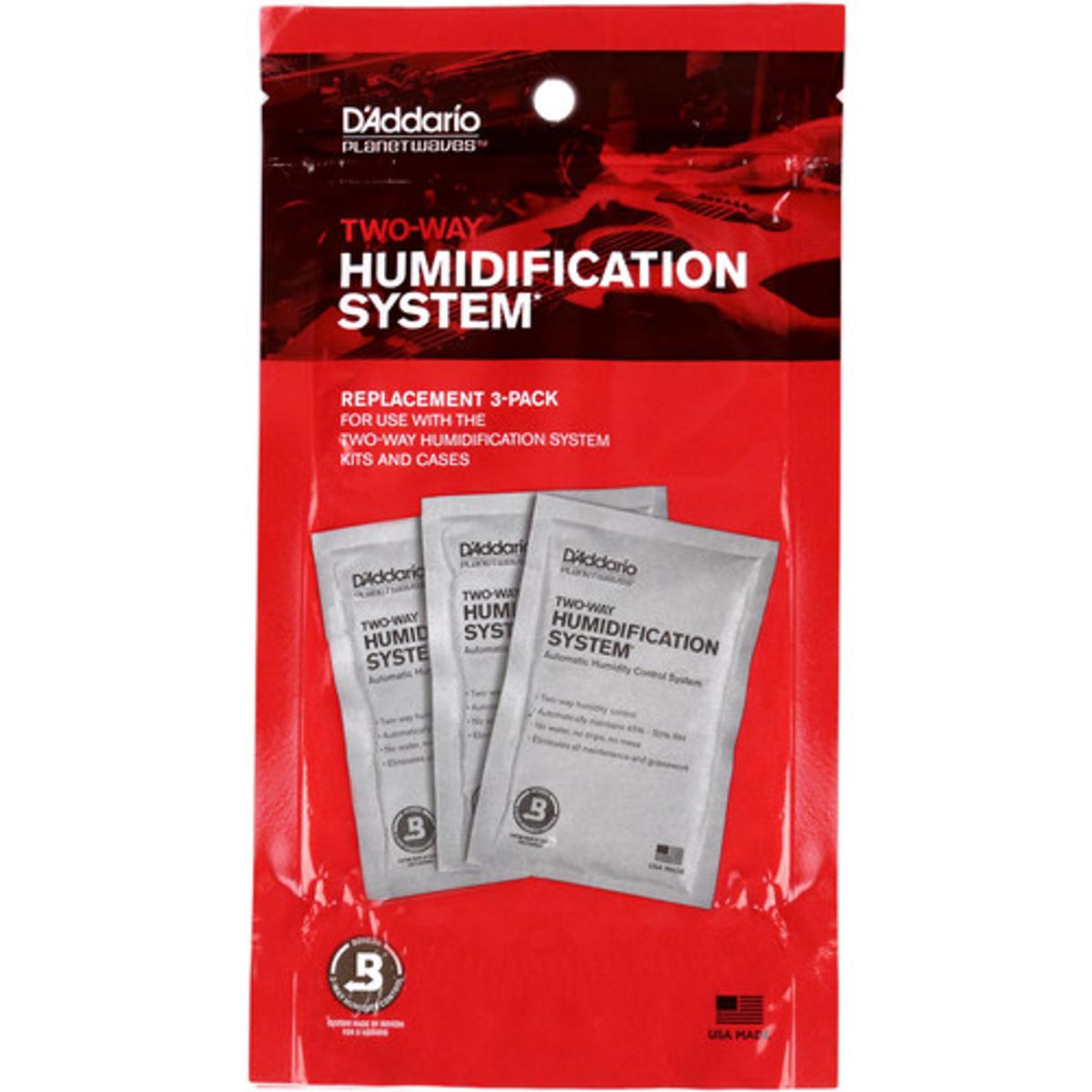 D'Addario Planet Waves PW-HPRP-03 Two-Way Humidification System Replacement Packets - 3-Pack