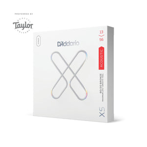 D'Addario XSABR1356-3P Acoustic Guitar Strings Coated XS 80/20 Bronze 13-56 Medium - 3-Pack