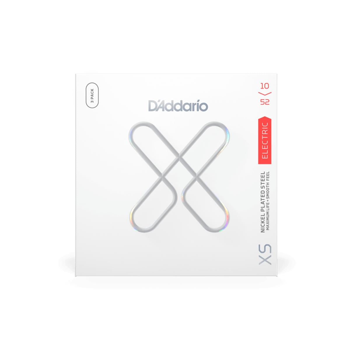 D&#39;Addario XSE1052-3P Electric Guitar Strings Coated XS 10-52 Light Top / Heavy Bottom - 3-Pack