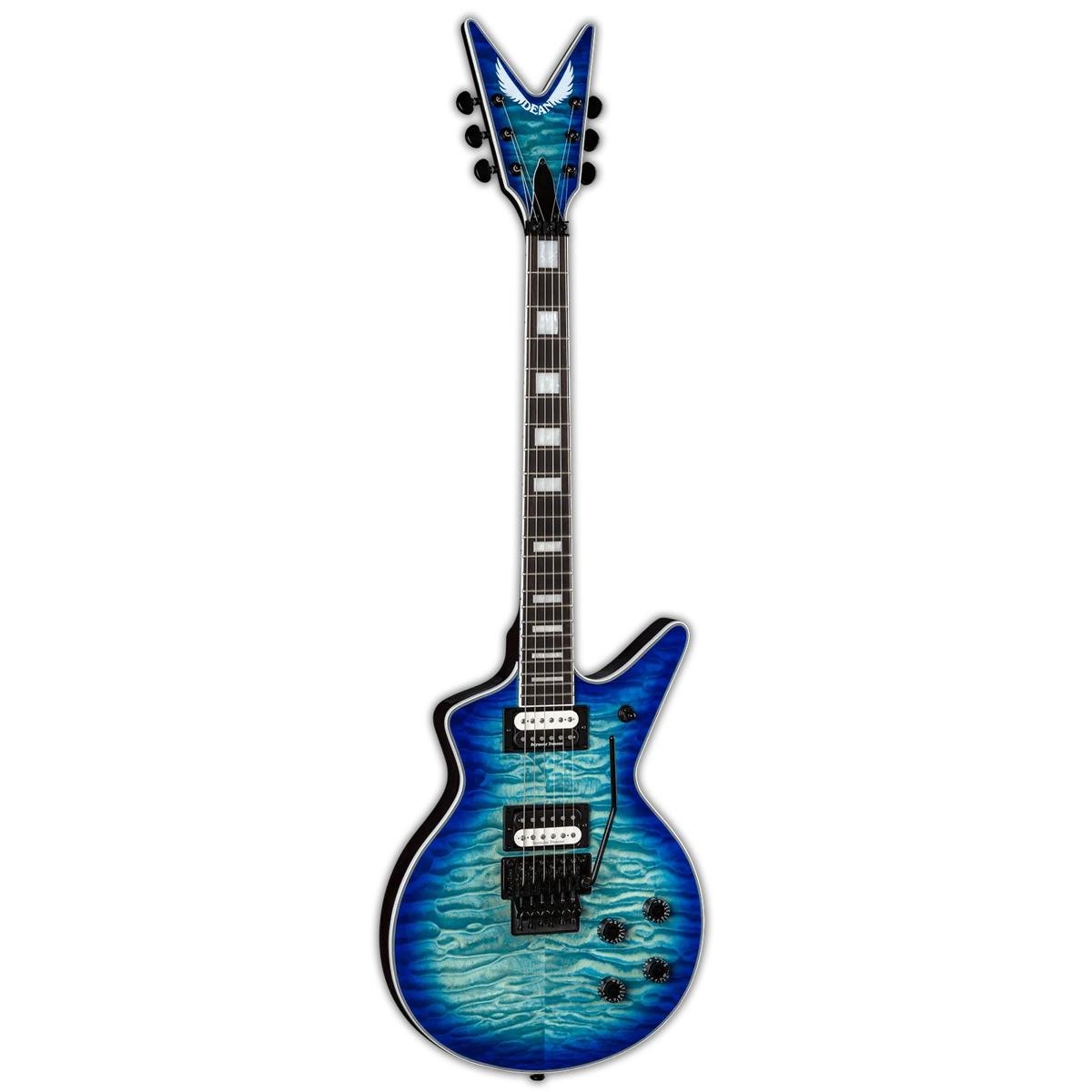 Dean Cadillac Select Electric Guitar Quilted Maple Ocean Burst w/ Floyd Rose - MINOR DING