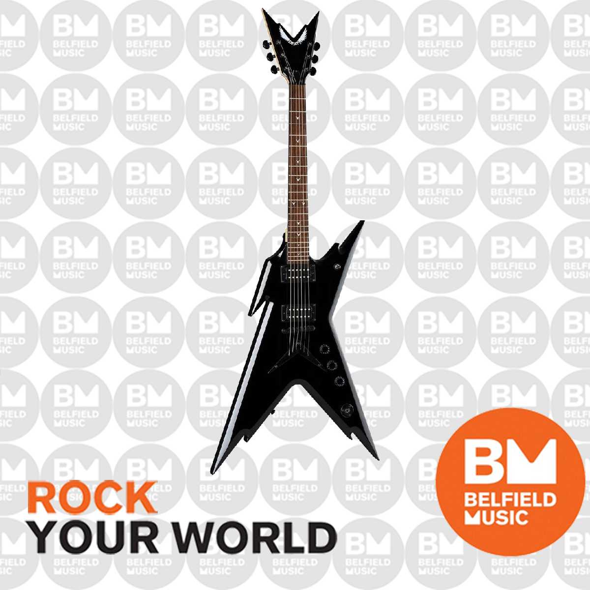Dean Razorback Body Dean Razorback X Electric Guitar Classic Black - Belfield Music