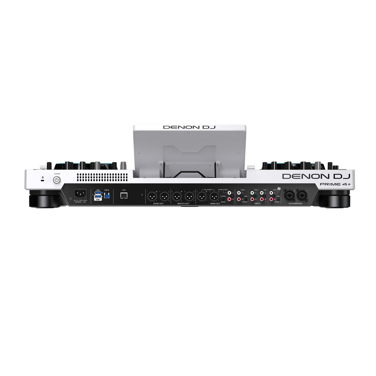 Denon DJ Prime 4 + Plus Standalone 4-Ch DJ System w/ 10'' Screen - WHITE