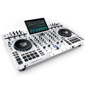 Denon DJ Prime 4 + Plus Standalone 4-Ch DJ System w/ 10'' Screen - WHITE