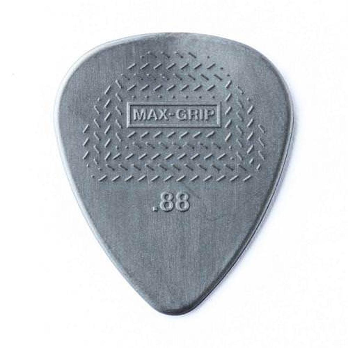 Jim Dunlop Guitar Picks .88mm Max Grip Nylon Standard (12 Pack) - JPP108