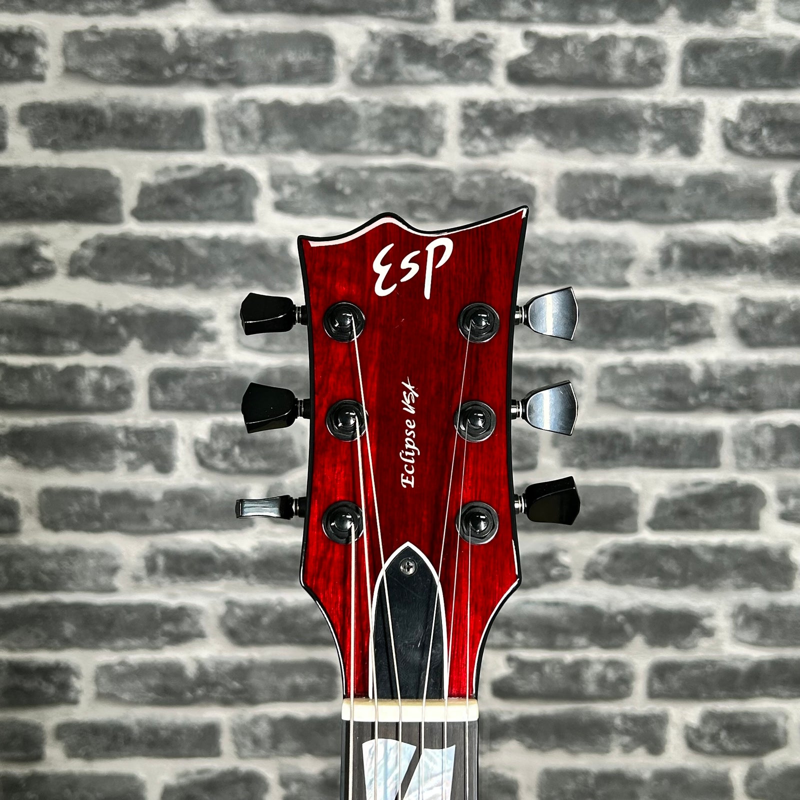 ESP USA Eclipse Limited Edition Black Limba Electric Guitar Black Cherry Gloss