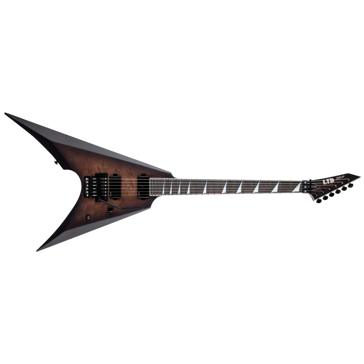 ESP LTD ARROW-1000 Electric Guitar Dark Brown Sunburst Satin w/ Fishmans &amp; Floyd Rose