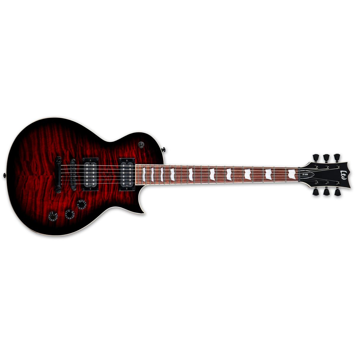 ESP LTD EC-256 Eclipse Electric Guitar QM See Thru Black Cherry