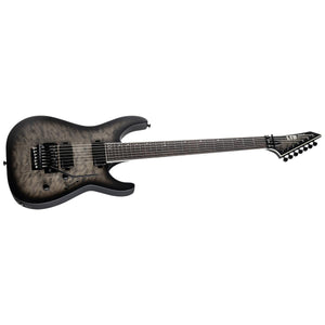 ESP LTD M-1007B Baritone Electric Guitar 7-String Charcoal Burst Satin w/ Fishmansa & Floyd Rose