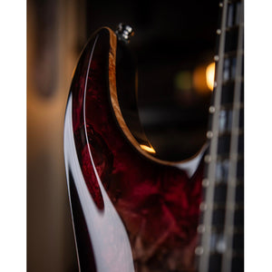 ESP Original Custom Shop Horizon-CTM NT Electric Guitar Burled Maple Reptile Red Burst