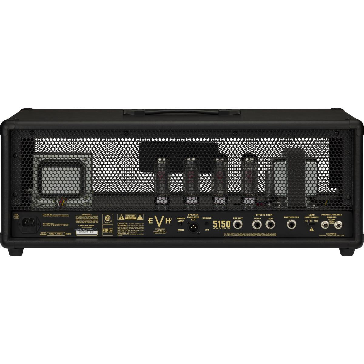 EVH 5150 Iconic Series EL34 Guitar Amplifier 80W Head Amp Black - 2258403000