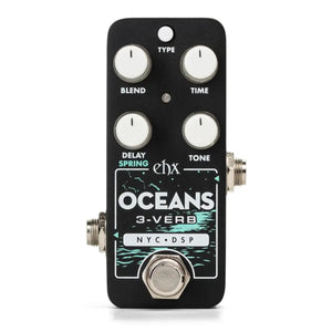 Electro-Harmonix EHX Pico Oceans 3-Verb Multi-Function Reverb Effects Pedal