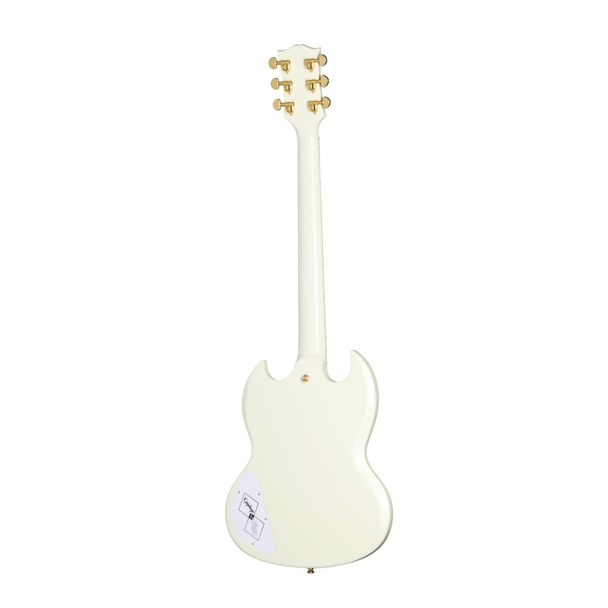 Epiphone 63 Les Paul SG Custom Maestro Electric Guitar White w/ Hardcase - ECSGC63CWGM1