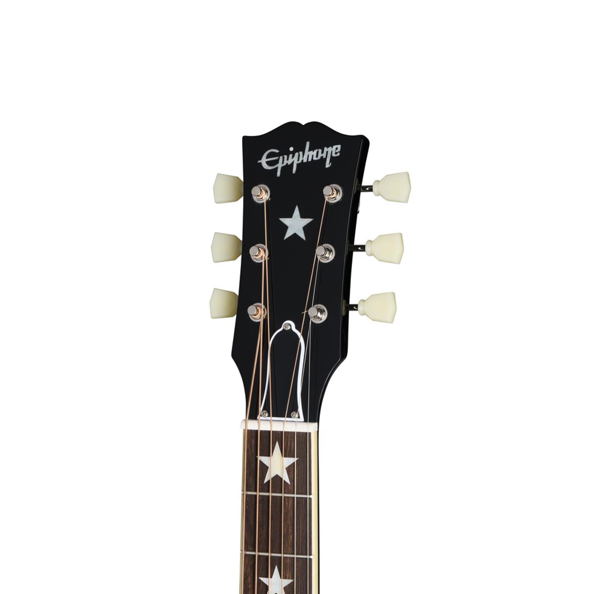 Epiphone J-180 LS Acoustic Guitar Ebony w/ Hardcase - ECJ180LSEBNH1