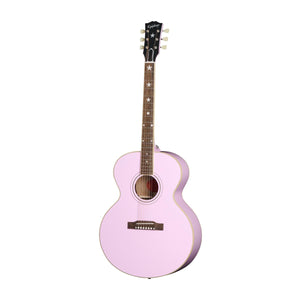 Epiphone J-180 LS Acoustic Guitar Pink w/ Hardcase - ECJ180LSPNKNH1