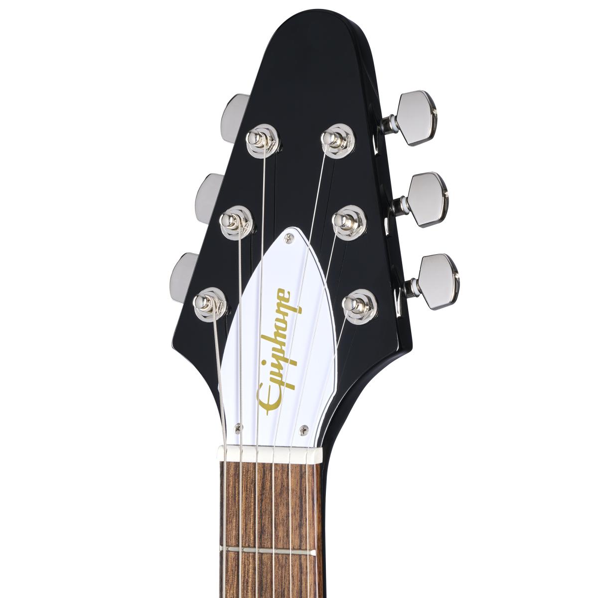 Epiphone Kirk Hammett Signature 1979 Flying V Electric Guitar Ebony w/ Hardcase - EIGCKH79FVEBNH1