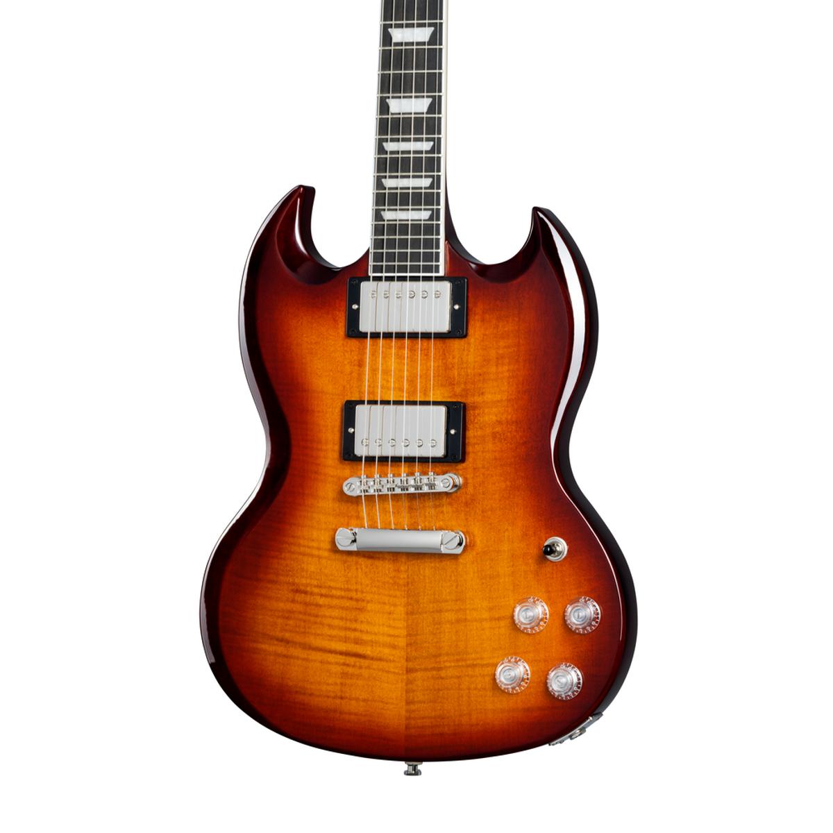 Epiphone SG Modern Figured Electric Guitar Mojave Burst w/ Gigbag - EISMMOBNH1