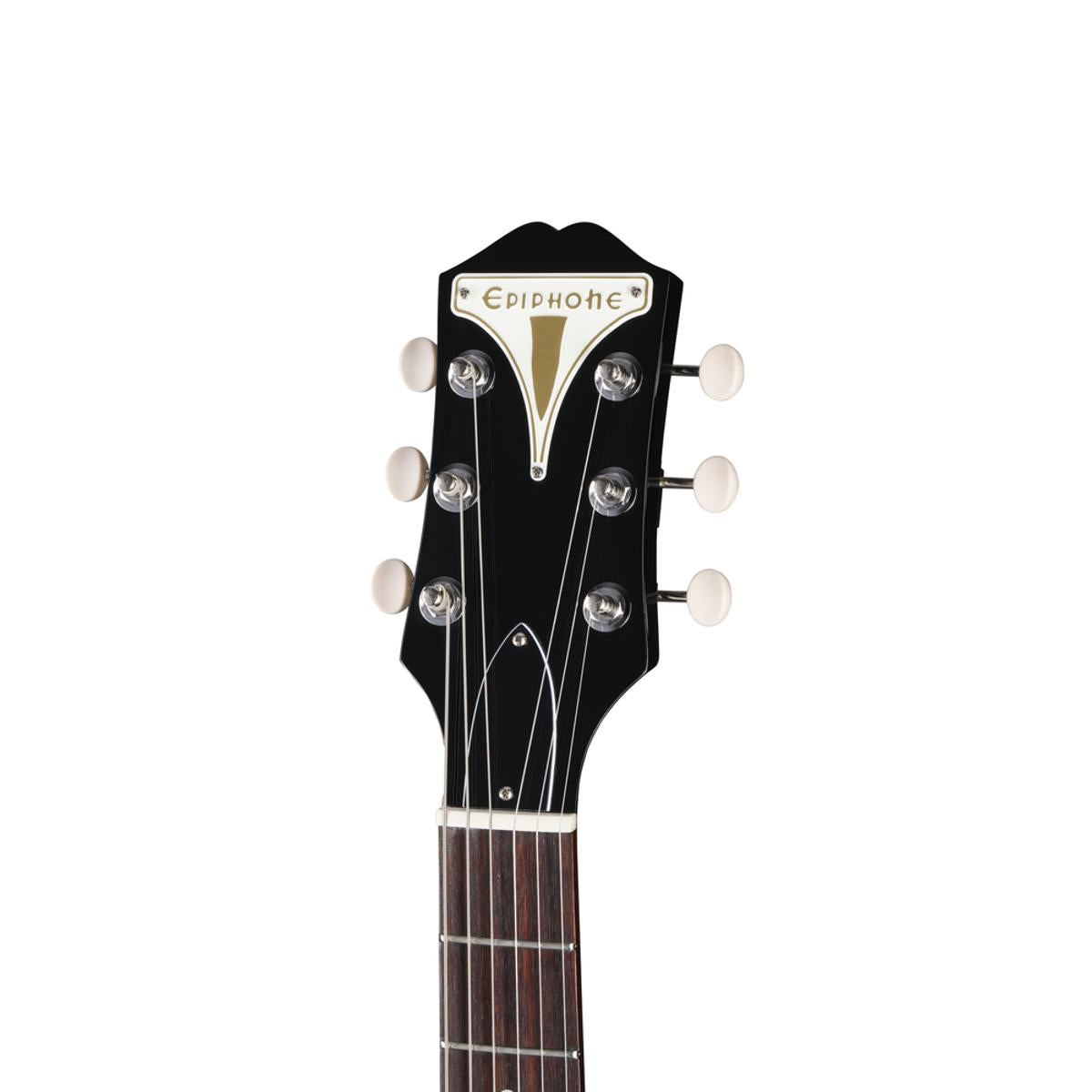 Epiphone USA Coronet Electric Guitar Ebony w/ Hardcase - EUCO23EBNH1