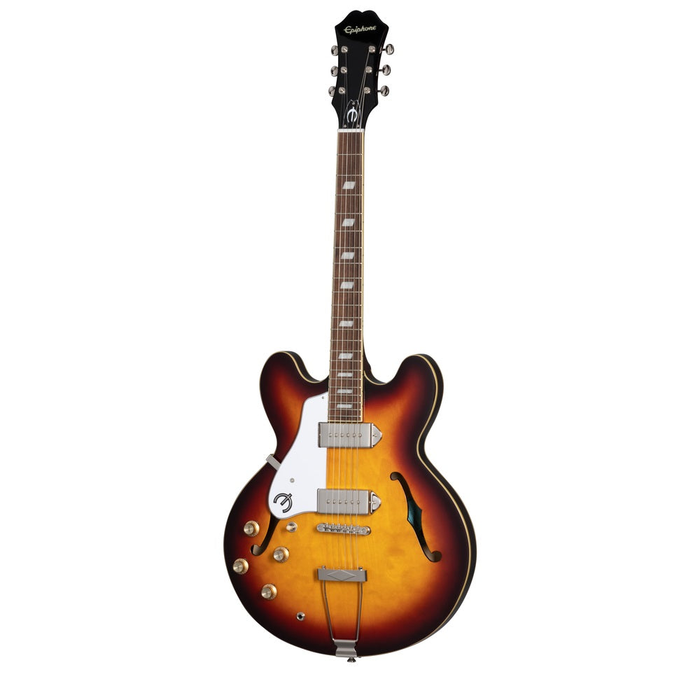 Epiphone Casino Electric Guitar Semi-Hollow Left Handed Vintage Sunburst w/ GigBag - EOCAVSNH1L