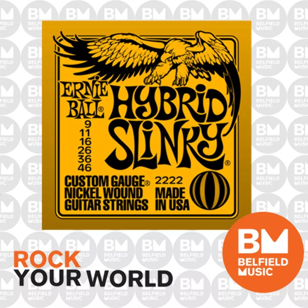 Nickel Wound Guitar Strings (#2222 Hybr… Ernie Ball 2222 Electric Guitar Strings Slinky Nickel Wound