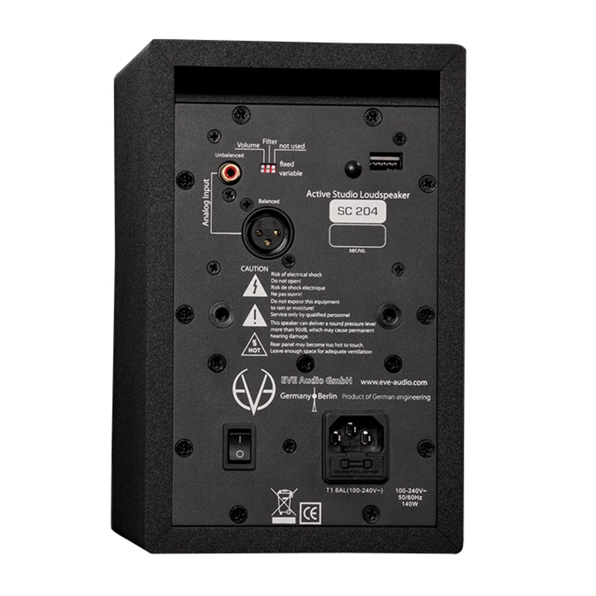 Eve Audio SC 204 Studio Monitor Nearfield 2-Way 4inch