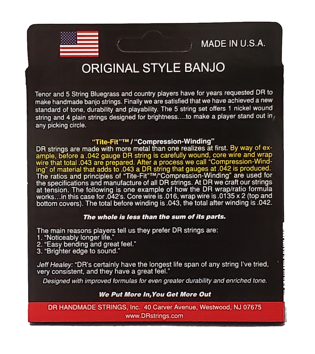 DR Banjo BA5-10 5-String: 10, 12, 15, 23, 10