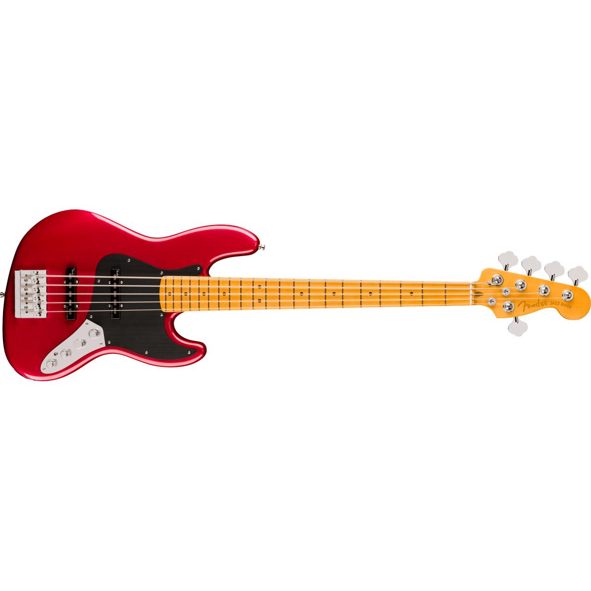 Fender American Ultra II Jazz Bass V Guitar 5-String Maple Fingerboard Sinister Red - 0199122799