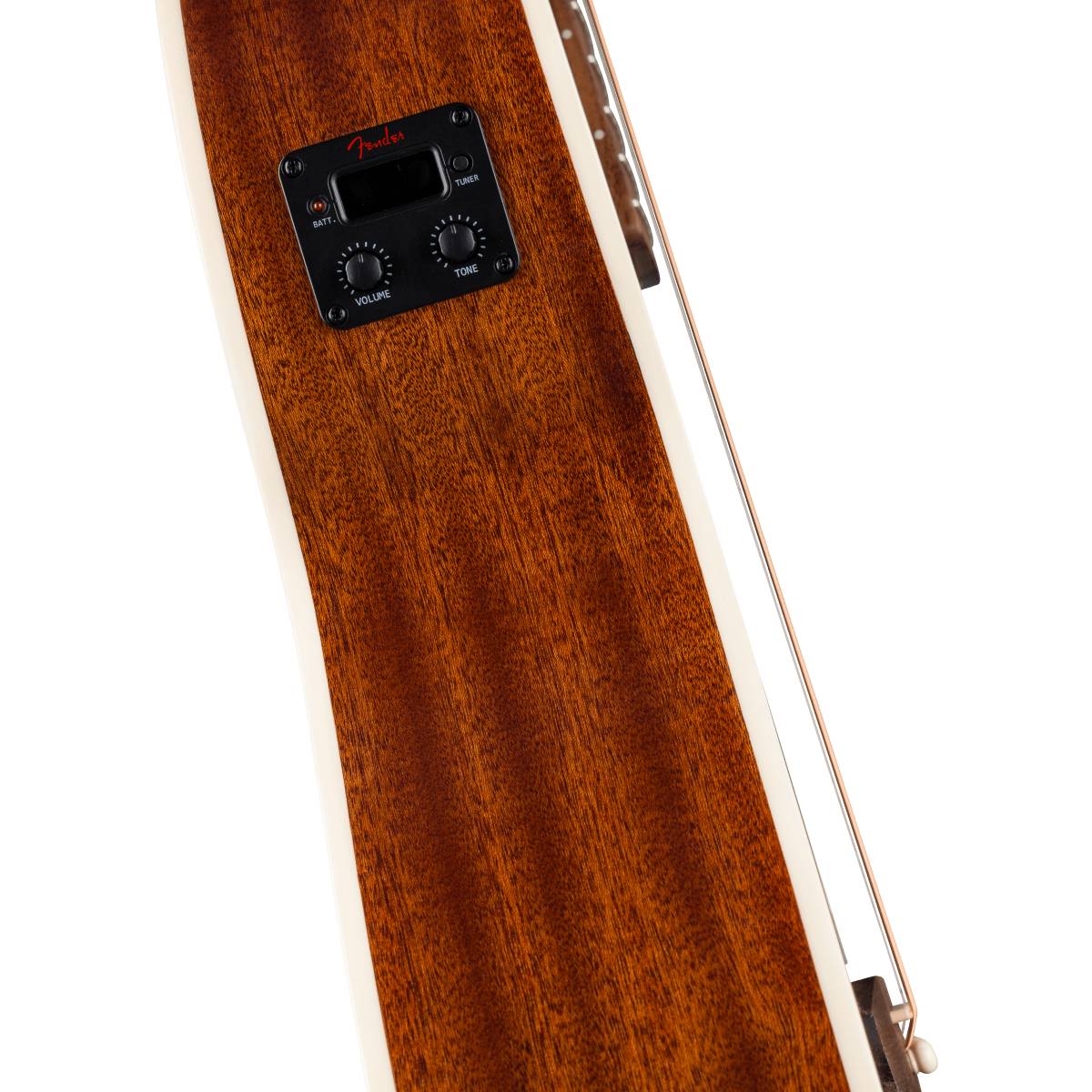 Fender California Standard Monterey E Acoustic Guitar Ivory Pickguard Natural Sapele - 0974253521
