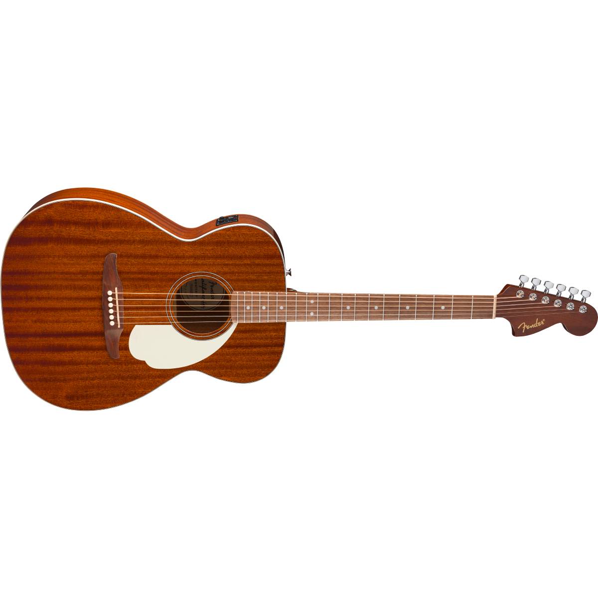 Fender California Standard Monterey E Acoustic Guitar Ivory Pickguard Natural Sapele - 0974253521