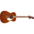 Fender California Standard Monterey E Acoustic Guitar Ivory Pickguard Natural Sapele - 0974253521