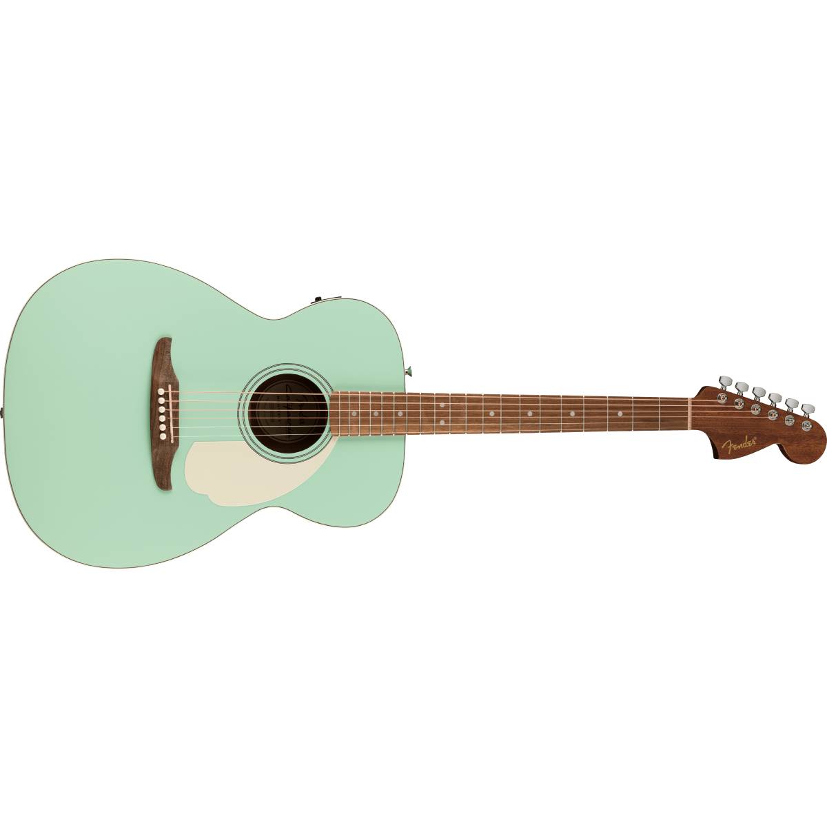 Fender California Standard Monterey E Acoustic Guitar Ivory Pickguard Surf Green - 0974251557