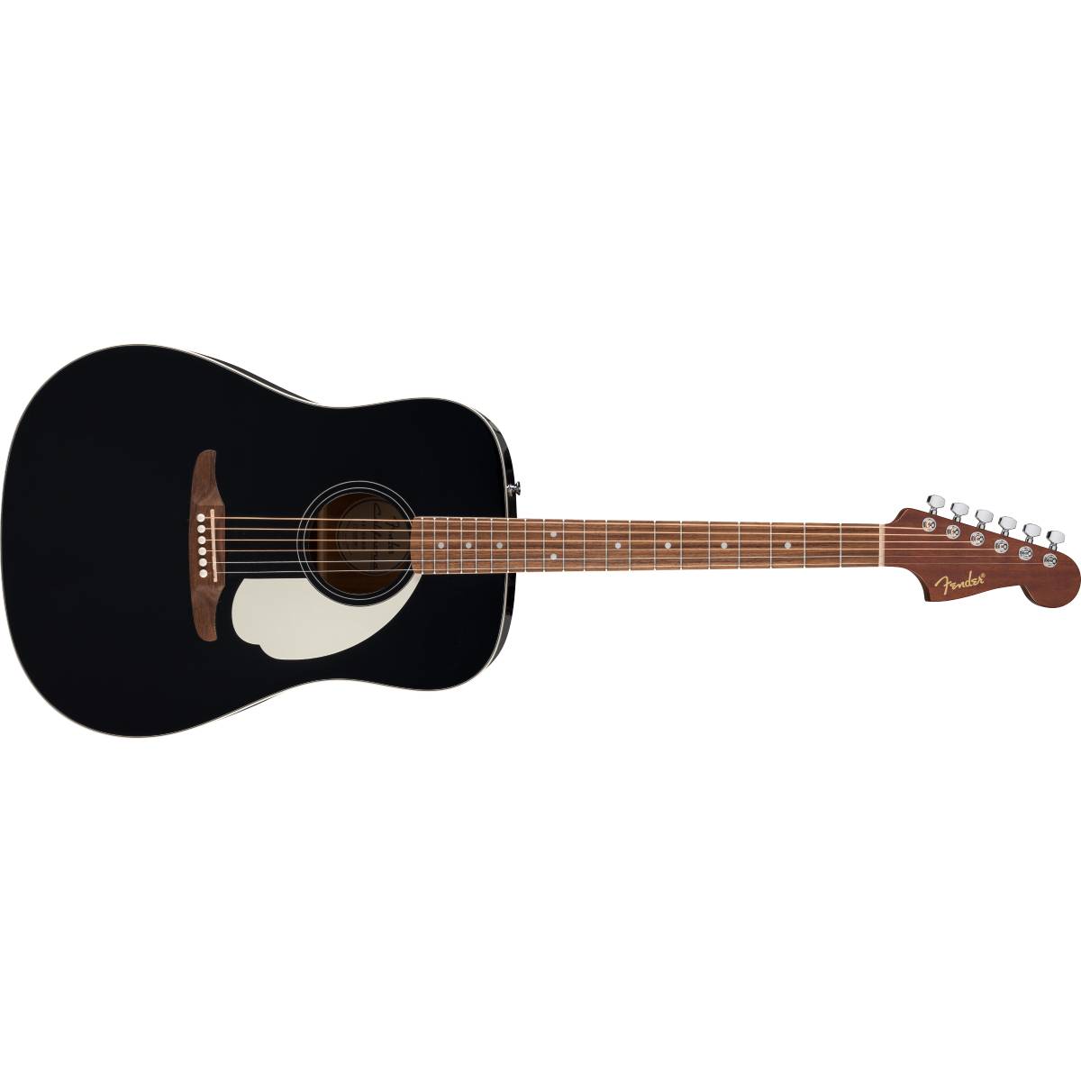Fender California Standard Redondo Acoustic Guitar Ivory Pickguard Black - 0974201506
