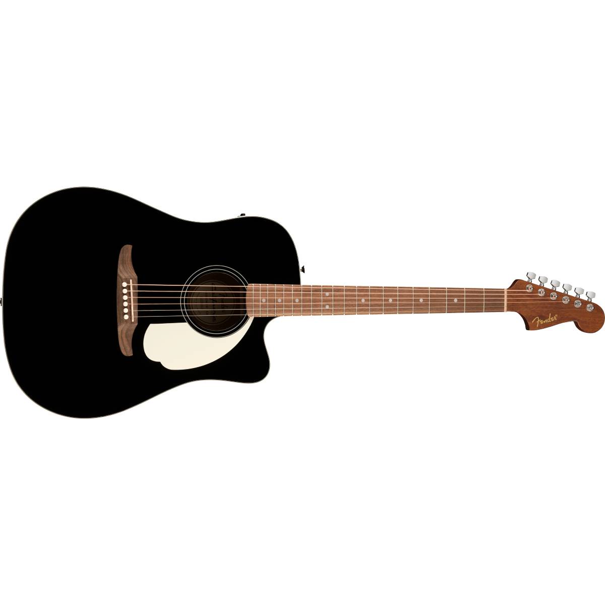 Fender California Standard Redondo CE Acoustic Guitar Ivory Pickguard Black - 0974221506