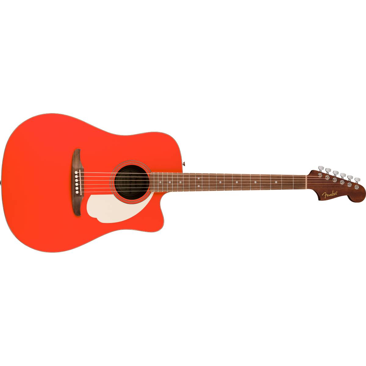 Fender California Standard Redondo CE Acoustic Guitar Ivory Pickguard Fiesta Red - 0974221540