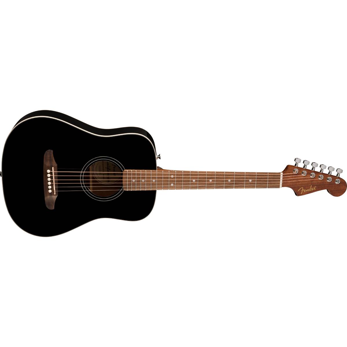 Fender California Standard Redondo Mini Acoustic Guitar Black w/ Bag - 0974101106