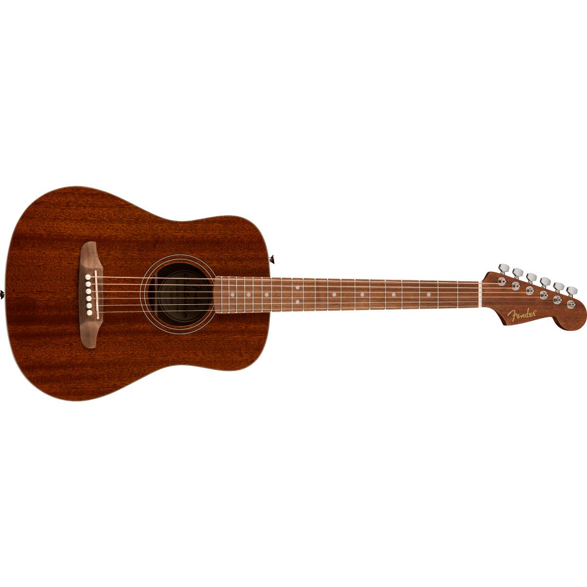 Fender California Standard Redondo Mini Acoustic Guitar Natural Sapele w/ Bag - 0974103121